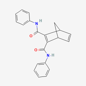 molecular formula C21H18N2O2 B14431983 N~2~,N~3~-Diphenylbicyclo[2.2.1]hepta-2,5-diene-2,3-dicarboxamide CAS No. 79632-19-2