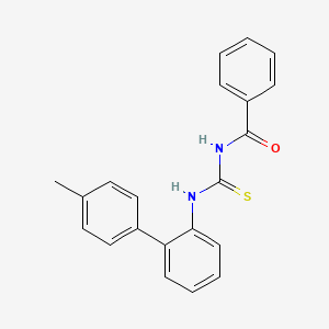 molecular formula C21H18N2OS B14431999 N-[(4'-Methyl[1,1'-biphenyl]-2-yl)carbamothioyl]benzamide CAS No. 76838-54-5