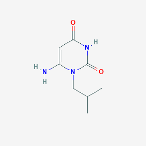 molecular formula C8H13N3O2 B014432 6-amino-1-isobutylpyrimidine-2,4(1H,3H)-dione CAS No. 56075-75-3