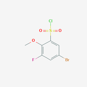 5-Bromo-3-fluoro-2-methoxybenzene-1-sulfonyl chloride