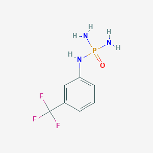 molecular formula C7H9F3N3OP B14432059 N-[3-(Trifluoromethyl)phenyl]phosphoric triamide CAS No. 77055-83-5