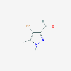 4-Bromo-3-methyl-1H-pyrazole-5-carbaldehyde