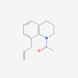 molecular formula C14H17NO B1443209 1-Acetyl-8-allyl-1,2,3,4-tetrahydroquinoline CAS No. 1228552-36-0