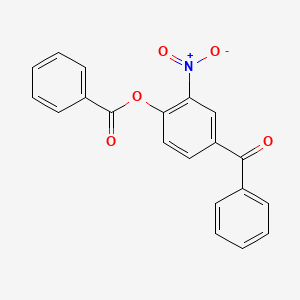 molecular formula C20H13NO5 B14432126 4-Benzoyl-2-nitrophenyl benzoate CAS No. 82469-49-6
