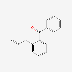 molecular formula C16H14O B14432138 Methanone, phenyl[2-(2-propenyl)phenyl]- CAS No. 76385-35-8