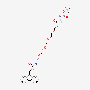 molecular formula C31H43N3O9 B1443215 Fmoc-nh-dpeg(4)-nhnh-boc CAS No. 1263044-77-4