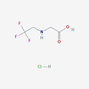 molecular formula C4H7ClF3NO2 B1443221 2-[(2,2,2-Trifluoroethyl)amino]acetic acid hydrochloride CAS No. 303049-67-4