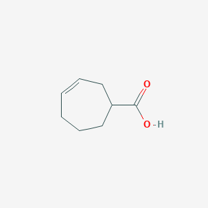 molecular formula C8H12O2 B14432217 Cyclohept-3-ene-1-carboxylic acid CAS No. 75649-68-2