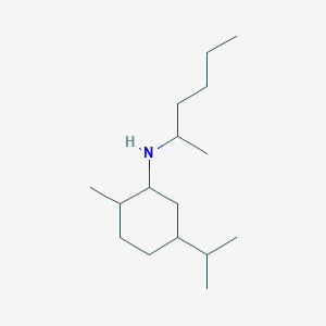 molecular formula C16H33N B14432267 N-(Hexan-2-yl)-2-methyl-5-(propan-2-yl)cyclohexan-1-amine CAS No. 76184-04-8