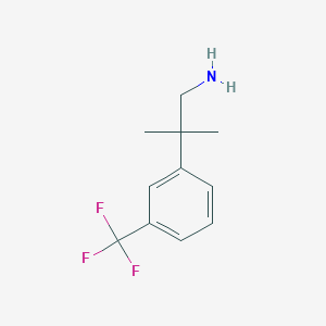 2-Methyl-2-[3-(trifluoromethyl)phenyl]propan-1-amine
