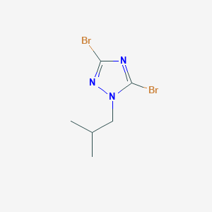 3,5-Dibromo-1-(2-methylpropyl)-1H-1,2,4-triazole