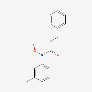 molecular formula C16H17NO2 B14432354 N-Hydroxy-N-(3-methylphenyl)-3-phenylpropanamide CAS No. 79115-41-6