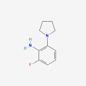 molecular formula C10H13FN2 B1443237 2-氟-6-(吡咯烷-1-基)苯胺 CAS No. 1183840-96-1