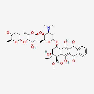molecular formula C42H53NO15 B14432372 epsilon-Rhodomycin rdc CAS No. 76463-92-8