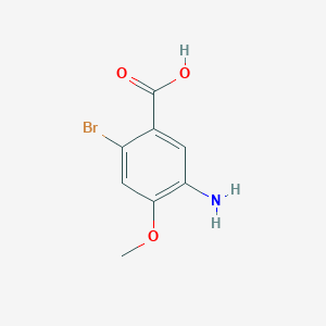 molecular formula C8H8BrNO3 B1443241 5-Amino-2-bromo-4-methoxybenzoic acid CAS No. 1208075-56-2