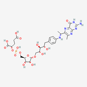 molecular formula C30H41N6O16P B14432417 Methanopterin CAS No. 79484-89-2