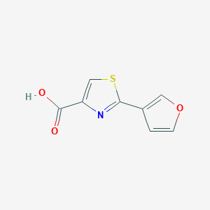 molecular formula C8H5NO3S B1443243 2-(Furan-3-yl)-1,3-thiazole-4-carboxylic acid CAS No. 955400-59-6