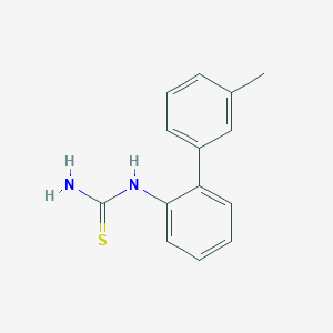 molecular formula C14H14N2S B14432432 N-(3'-Methyl[1,1'-biphenyl]-2-yl)thiourea CAS No. 76839-42-4