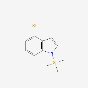 molecular formula C14H23NSi2 B14432437 1,4-Bis(trimethylsilyl)-1H-indole CAS No. 83188-11-8