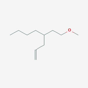 molecular formula C11H22O B14432461 4-(2-Methoxyethyl)oct-1-ene CAS No. 79164-34-4