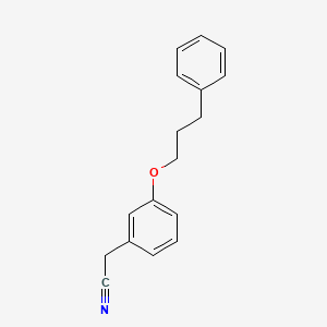 molecular formula C17H17NO B1443248 2-[3-(3-Phenylpropoxy)phenyl]acetonitrile CAS No. 1311317-75-5