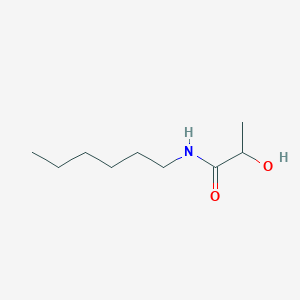 molecular formula C9H19NO2 B14432515 N-Hexyl-2-hydroxy-propanamide CAS No. 5422-39-9