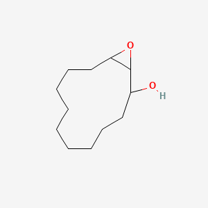 molecular formula C12H22O2 B14432640 13-Oxabicyclo[10.1.0]tridecan-2-ol CAS No. 77059-21-3
