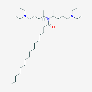 molecular formula C34H71N3O B14432647 N,N-bis[5-(diethylamino)pentan-2-yl]hexadecanamide CAS No. 79692-14-1