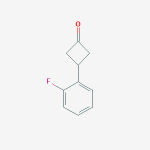 molecular formula C10H9FO B1443266 3-(2-Fluorophenyl)cyclobutan-1-one CAS No. 1080636-31-2