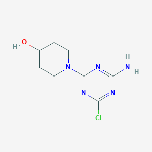 1-(4-Amino-6-chloro-1,3,5-triazin-2-yl)piperidin-4-ol