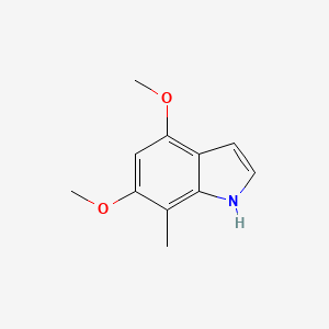 molecular formula C11H13NO2 B1443270 4,6-dimethoxy-7-methyl-1H-indole CAS No. 1167056-63-4
