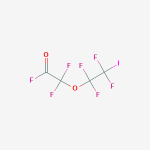 molecular formula C4F7IO2 B14432731 Difluoro(1,1,2,2-tetrafluoro-2-iodoethoxy)acetyl fluoride CAS No. 80016-48-4