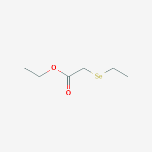 molecular formula C6H12O2Se B14432773 Acetic acid, (ethylseleno)-, ethyl ester CAS No. 80920-13-4