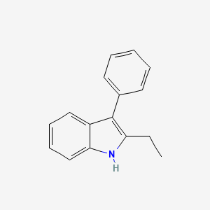 molecular formula C16H15N B14432789 2-Ethyl-3-phenyl-1H-indole CAS No. 78825-91-9