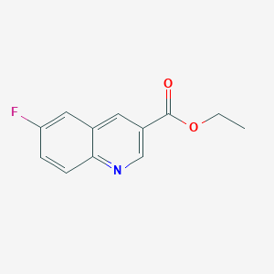 molecular formula C12H10FNO2 B1443279 Ethyl 6-fluoroquinoline-3-carboxylate CAS No. 71083-14-2