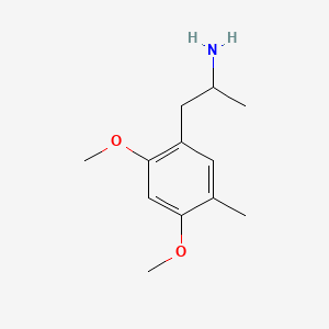 molecular formula C12H19NO2 B14432794 Benzeneethanamine, 2,4-dimethoxy-alpha,5-dimethyl- CAS No. 79440-50-9