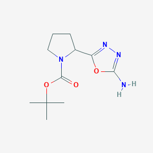 Tert-butyl 2-(5-amino-1,3,4-oxadiazol-2-yl)pyrrolidine-1-carboxylate