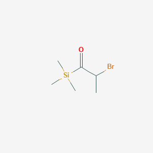 molecular formula C6H13BrOSi B14432825 2-Bromo-1-(trimethylsilyl)propan-1-one CAS No. 76600-03-8