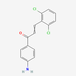 1-(4-Aminophenyl)-3-(2,6-dichlorophenyl)prop-2-EN-1-one