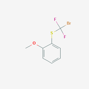 molecular formula C8H7BrF2OS B14432843 1-{[Bromo(difluoro)methyl]sulfanyl}-2-methoxybenzene CAS No. 83170-18-7