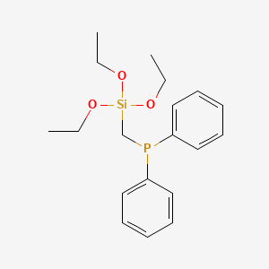 molecular formula C19H27O3PSi B14432853 Diphenyl[(triethoxysilyl)methyl]phosphane CAS No. 78887-78-2