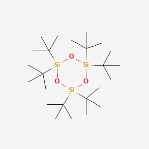 molecular formula C24H54O3Si3 B14432886 Hexa-t-butylcyclotrisiloxane CAS No. 78393-18-7