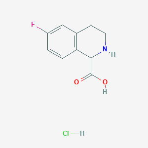 6-Fluoro-1,2,3,4-tetrahydroisoquinoline-1-carboxylic acid hydrochloride