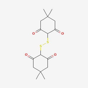 molecular formula C16H22O4S2 B14432896 2,2'-Disulfanediylbis(5,5-dimethylcyclohexane-1,3-dione) CAS No. 78663-66-8