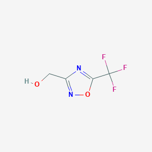 molecular formula C4H3F3N2O2 B1443292 [5-(三氟甲基)-1,2,4-恶二唑-3-基]甲醇 CAS No. 1260674-38-1