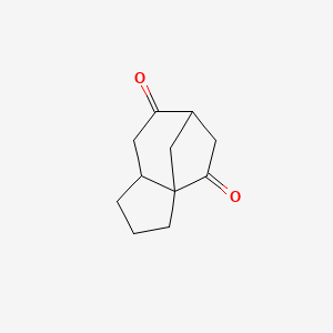 molecular formula C11H14O2 B14432931 Hexahydro-1H-3a,6-methanoazulene-4,7-dione CAS No. 75253-58-6