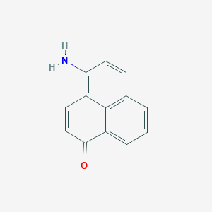 molecular formula C13H9NO B14432935 4-Amino-1H-phenalen-1-one CAS No. 75839-69-9