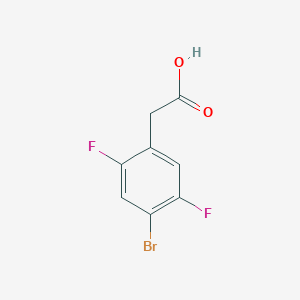 molecular formula C8H5BrF2O2 B1443294 2-(4-溴-2,5-二氟苯基)乙酸 CAS No. 871035-64-2