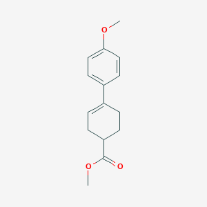 molecular formula C15H18O3 B14432946 Methyl 4'-methoxy-2,3,4,5-tetrahydro[1,1'-biphenyl]-4-carboxylate CAS No. 79674-03-6