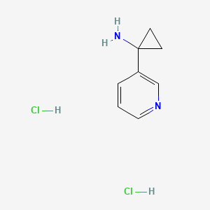 molecular formula C8H12Cl2N2 B1443295 1-(吡啶-3-基)环丙胺二盐酸盐 CAS No. 1187932-50-8